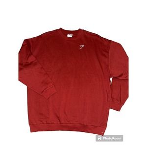 Gymshark Brick Red Pullover Crewneck Sweatshirt Women’s Size Small NWOT